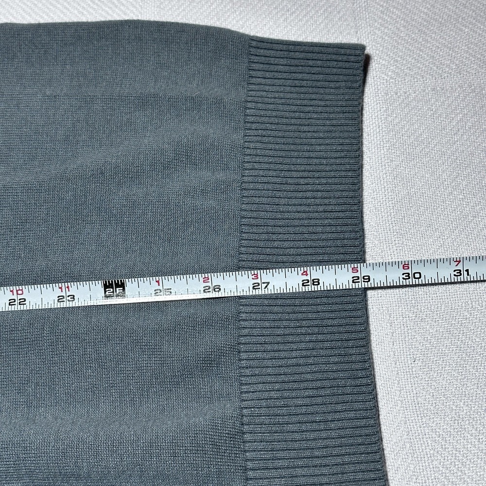 Nike Tiger Woods 1/4 Zip Sweater Mens XL Gray Cotton Cashmere Golf Casual Preppy - Picture 9 of 12